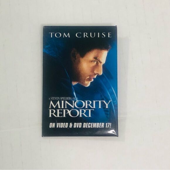 Minority Report Tom Cruise Movie Home Release Promotional Button Pin Back Promo - Picture 1 of 5